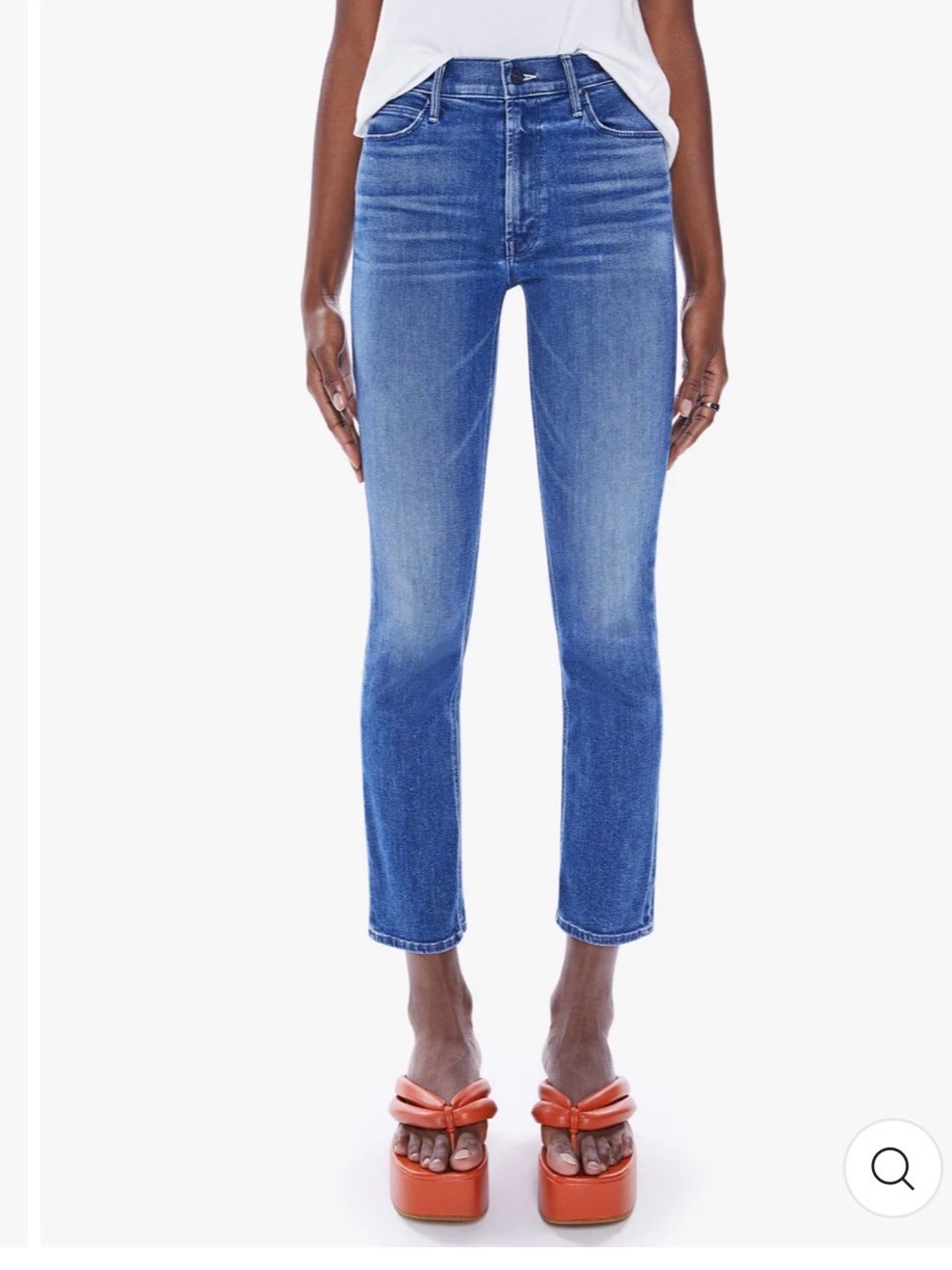 Mother Mid Rise Dazzker Ankle Jeans in Wish on Star Sz 29